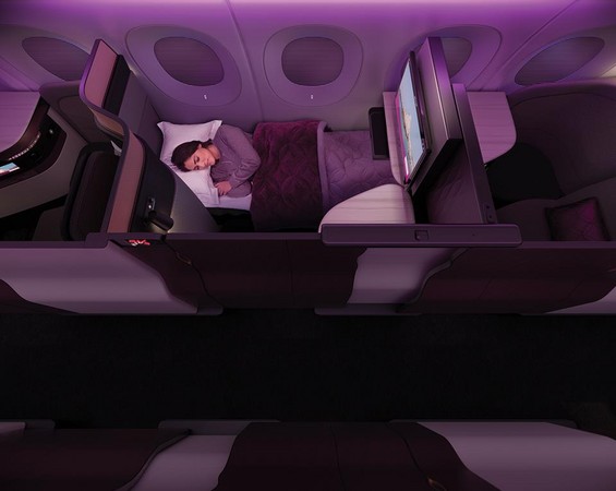 ▲卡達航空推出創新座椅設計Qsuites。（圖／Qatar Airways粉絲頁）