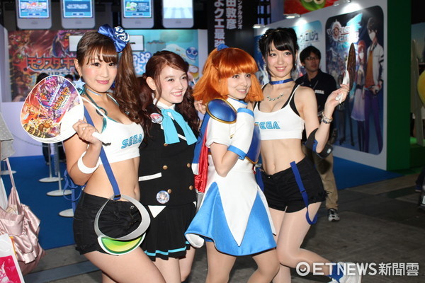 TGS 16／日本正妹都在這！東京電玩展ShowGirl大集合（圖／記者周之鼎攝）