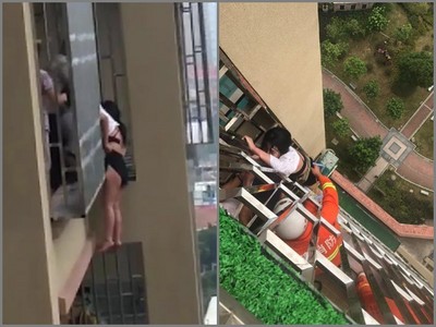 女子賭氣從18樓跳下，沒想到在17樓就GG