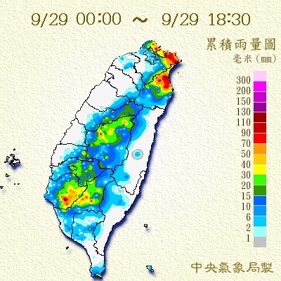 ▲▼升級豪雨轉涼探24度！新北、宜蘭傍晚「大雷雨強襲」2小時。（圖／中央氣象局）