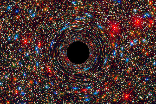 ▲「大霹靂」發生後恆星急速成長，最終形成質量比太陽大百億倍的超巨型黑洞。(圖／翻攝自網路)