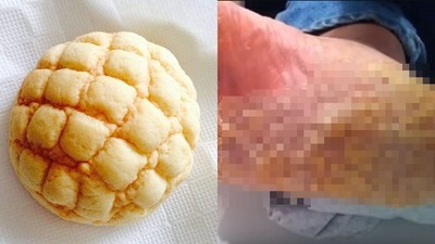 「菠蘿麵包脆皮」從腳底一刀刮下　網友捧碗來接：加牛奶超搭