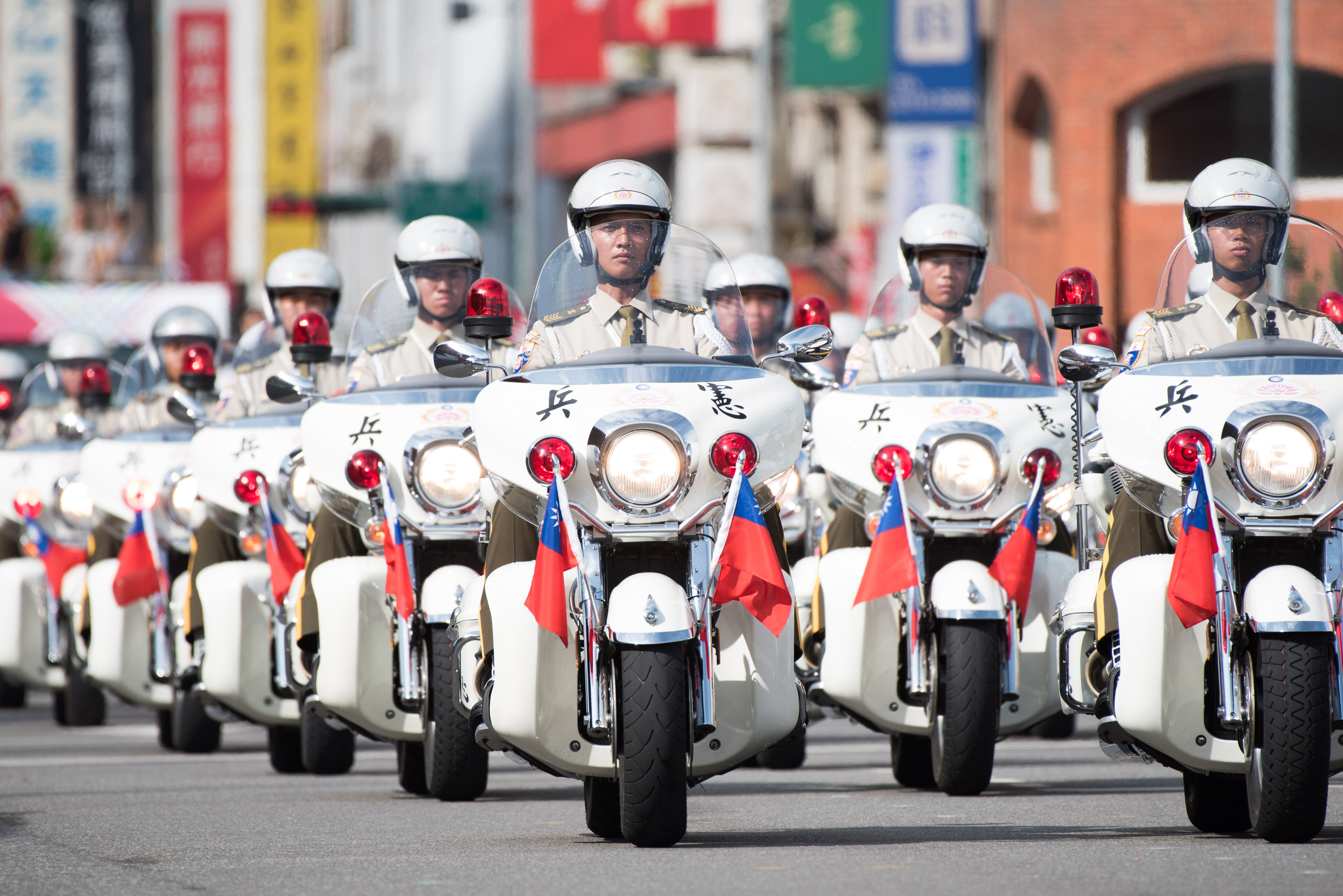 ▲▼雙十國慶大典預演,憲兵指揮部勤務連警衛排,憲兵機車連。（圖／記者季相儒攝）