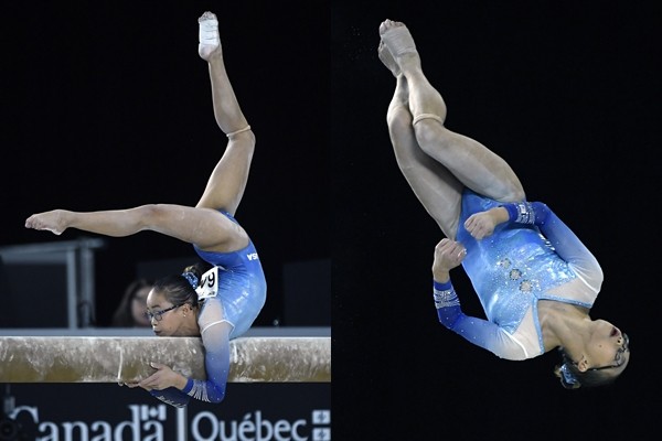 ▲▼美籍華裔孤兒體操躍登世界女子體操全能后 。(圖/路透社)
