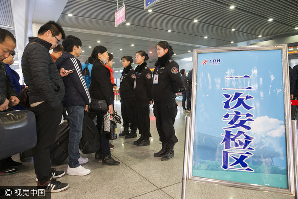 ▲▼十九大前,大陸火車進行二次安檢。（圖／CFP）