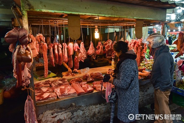 過年,年節採買,豬肉,豬價,溫體豬肉,溫體屠宰,瘦肉精,傳統市場。（圖／記者李毓康攝）