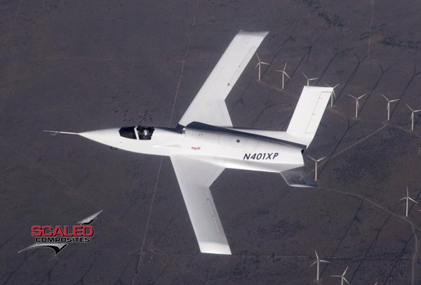 ▲▼隱身驗證機「401型」。（圖／臉書／Scaled Composites, LLC）