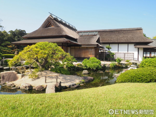 ▲岡山後樂園與岡山城。（圖／記者彭懷玉攝）