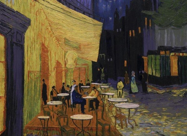 《梵谷：星夜之謎》用梵谷風格的油畫重新去繪製畫面，是獨特的「油畫」電影。（絕色提供）
