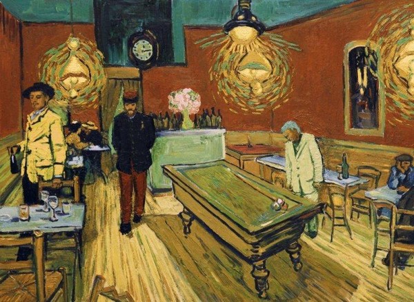 《梵谷：星夜之謎》用梵谷風格的油畫重新去繪製畫面，是獨特的「油畫」電影。（絕色提供）