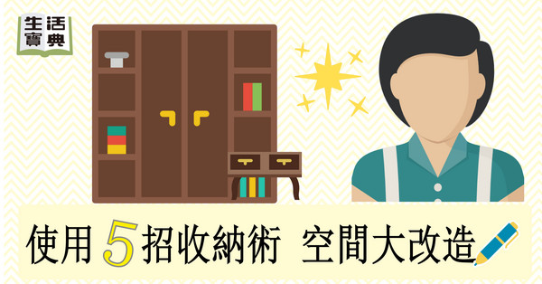 ▲生活寶典直覺式示意圖:收納術。