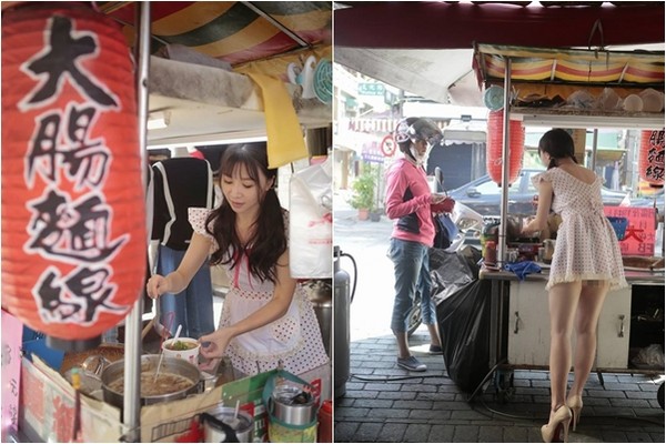 ▲▼嘉義市文化路夜市，超辣老闆娘「底褲大腸麵線」。（圖／翻攝爆廢公社）