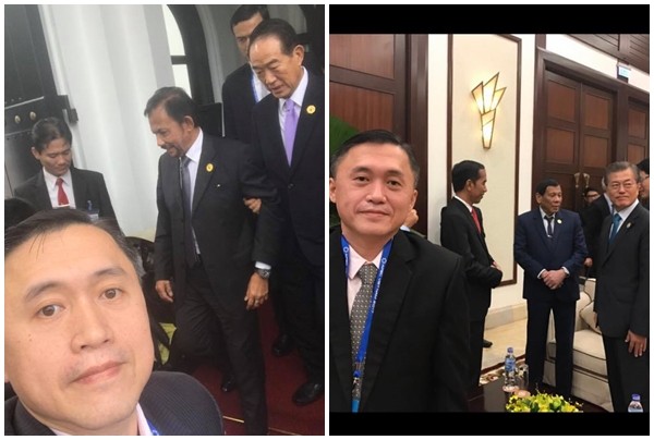 ▲▼菲國總統杜特蒂的特別助理與各國領導人自拍             。（圖／翻攝自facebook／Christopher Bong Go）