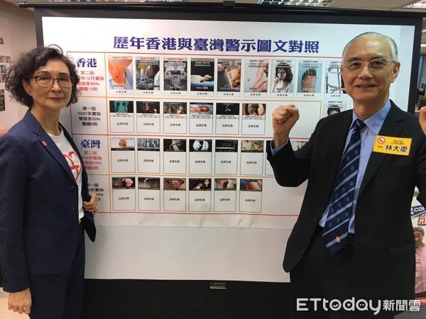 ▲台灣「35%菸盒警示圖文」全球倒數第6 香港都已到85%。(圖/記者嚴云岑攝)