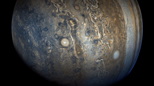 ▲美麗的木星。（圖／左，NASA官方推特。右，維基百科。）
