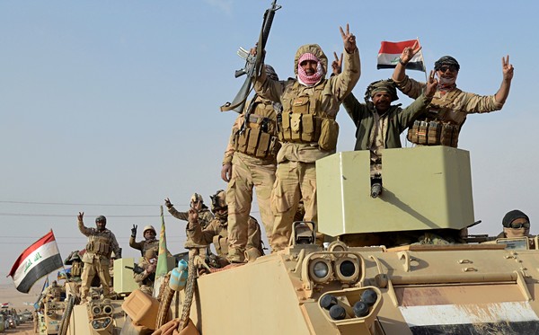 ▲▼伊拉克部隊於11月17日收復「伊斯蘭國」（IS）的主要據點拉瓦。（圖／達志影像／美聯社）