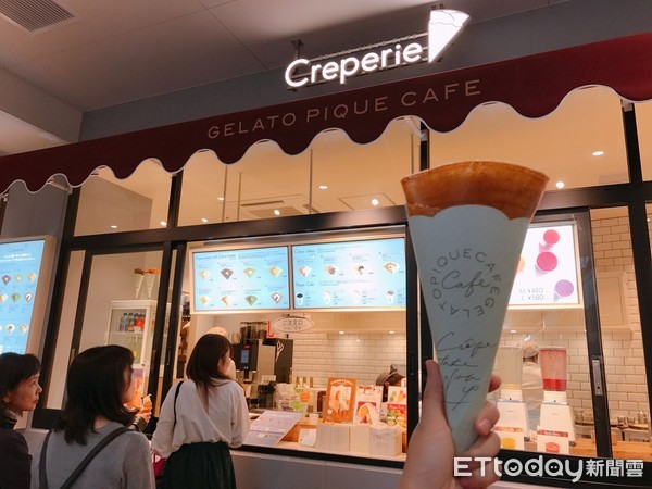 ▲gelato pique cafe creperie可麗餅專賣店。（圖／記者賴文萱攝）