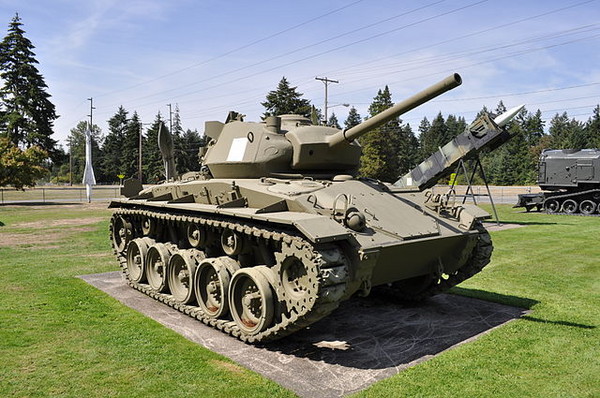 ▲▼美軍M24霞飛式（Chaffee）輕型坦克。（圖／翻攝自維基百科）