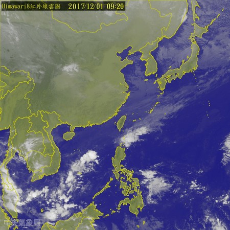▲▼氣溫驟降,北部低溫剩18度。(圖/翻攝自氣象局)