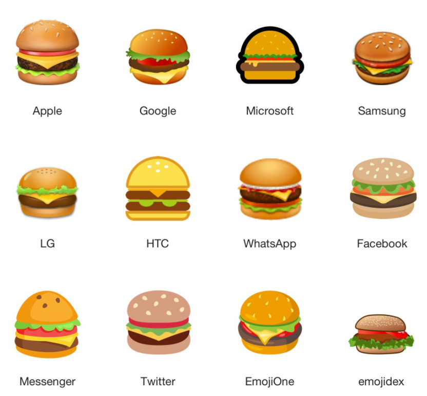 ▲▼Google妥協「安卓漢堡」，懸空啤酒泡沫Bug也修正。（圖／翻攝自Emojipedia）