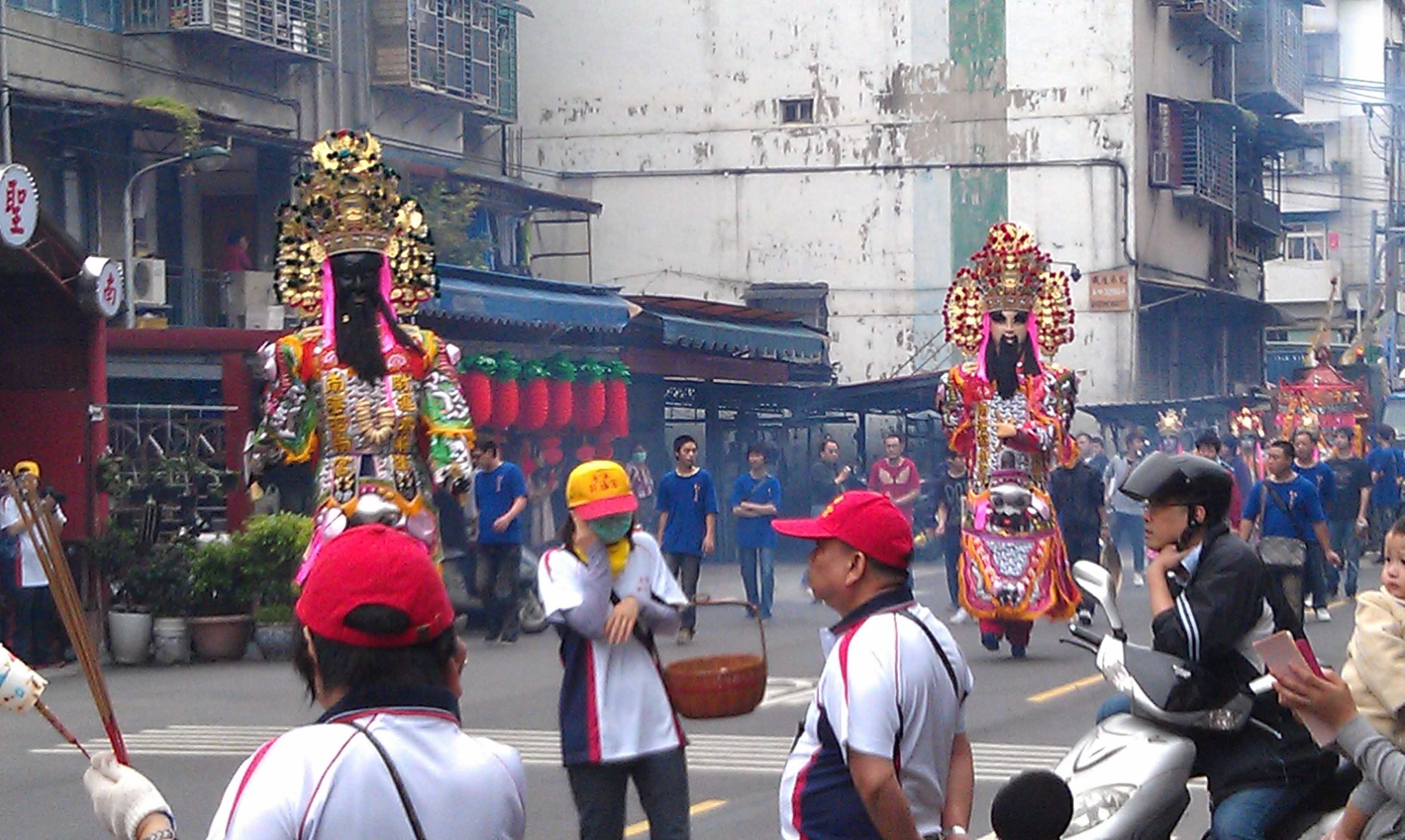 台灣宗教慶典，三太子與七爺八爺。(圖／記者姚南宏)