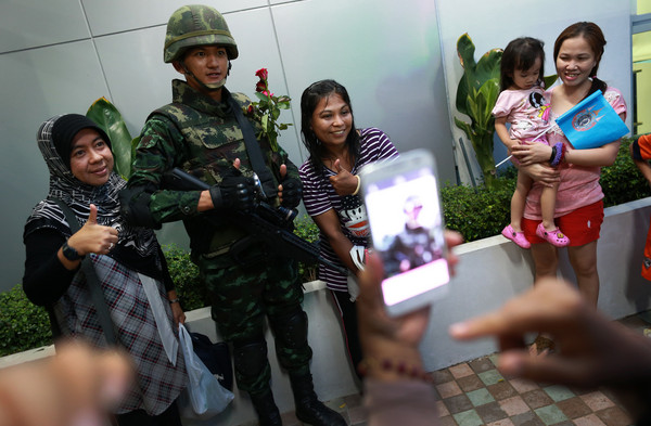 ▲▼泰國,政變,軍人,軍隊。(圖/達志影像/美聯社)