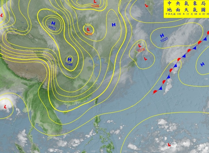 天氣圖。（圖／氣象局）