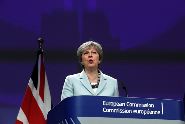 ▲▼英國首相梅伊宣布，脫歐協議終於有所突破，接下來可討論未來與歐盟貿易。（圖／路透社）