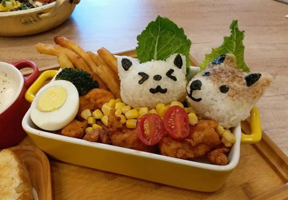 ▲▼小町日和柴犬飯糰。（圖／IG@twosarah提供，請勿隨意翻拍，以免侵權。）