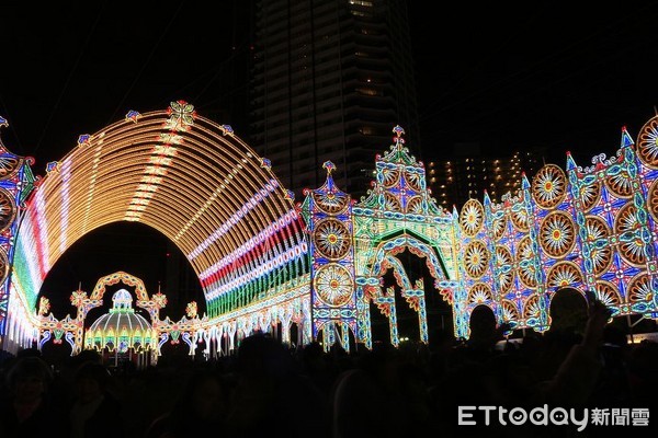 ▲▼神戶光雕，神戶LUMINARIE。（圖／記者蔡玟君攝）