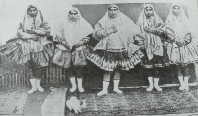 ▲▼19世紀伊朗北部卡扎爾王朝公主。（圖／翻攝自維基百科）