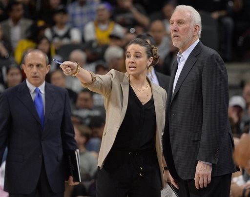 ▲WNBA傳奇球星漢蒙（Becky Hammon），加入馬刺教練團，成為NBA史上第一位女性助教。（圖／達志影像／美聯社）