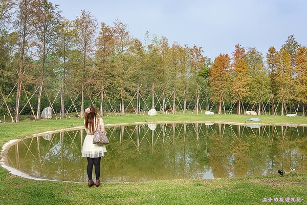 ▲新竹關西大樂之野景觀餐廳賞落羽松。（圖／滿分的旅遊札記提供）