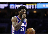 首度入選明星賽的七六人恩比德(Joel Embiid)拿下128萬5587票。