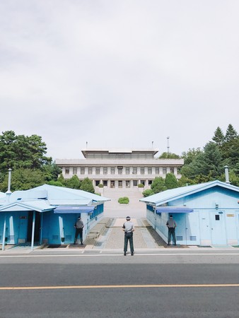 ▲南北韓世界的交錯點「板門店」。（圖／彭紹宇提供，請勿隨意翻拍，以免侵權。）