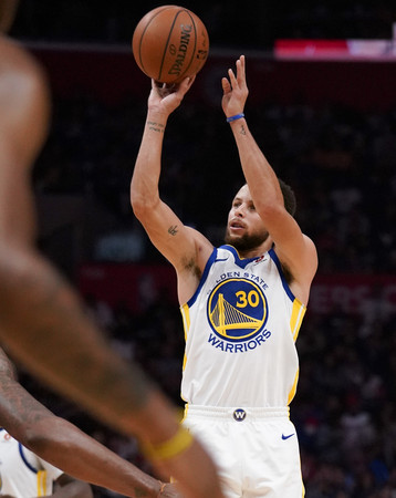 ▲▼2018勇士對快艇,柯瑞,Stephen Curry。（圖／路透社）