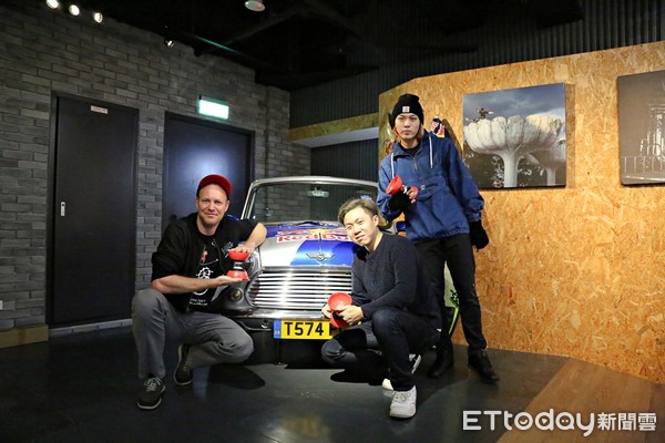 ▲Red Bull PAO扯鈴大賽評審團Dada、Priam、趙志翰。(圖/記者張克銘攝)