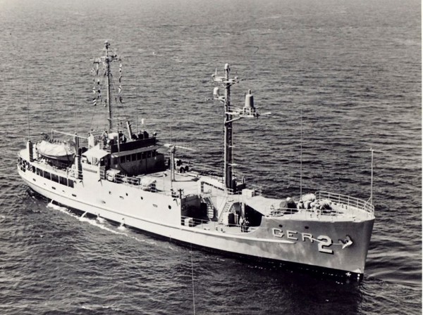 1968年1月23日，北韓俘虜美艦普韋布洛號。（圖／翻攝自美聯社）