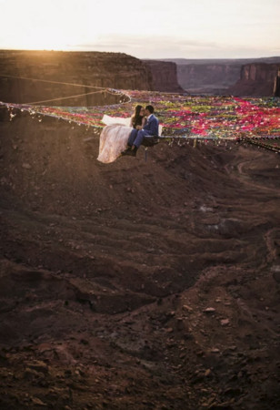 峽谷上的婚禮（圖／翻攝自photoblog）
