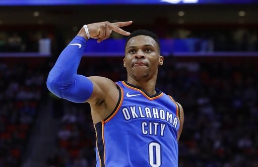 ▲▼雷霆，衛斯布魯克（russell westbrook）。（圖／達志影像／美聯社）