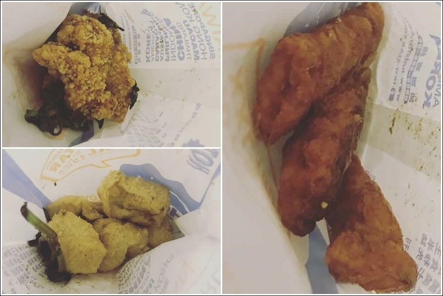 ▲西門町知名連鎖店販賣這3樣炸物要價共180元,民眾打開包裝嚇傻。(圖/翻攝自爆料公社)