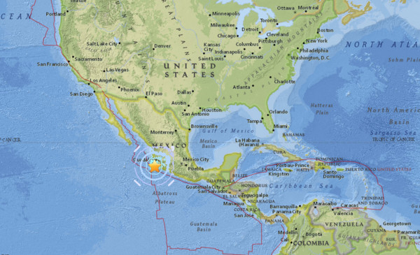 ▲▼墨西哥發生規模5.8地震。（圖／翻攝自美國地質調查所）
