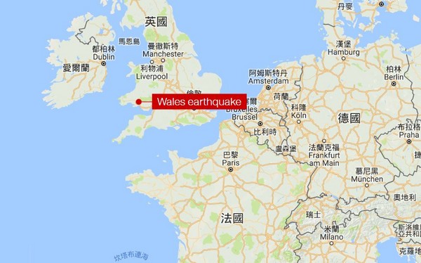 ▲▼ 英國17日下午發生規模4.4地震，是10年來最大地震。（圖／翻攝自Google Map）