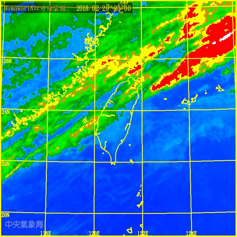 ▲初六開工最高溫僅有18℃，而22日冷空氣發威，氣溫更到13℃，轉向溼冷的天氣。（圖／中央氣象局）