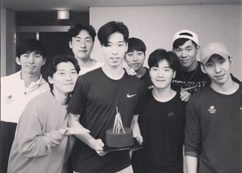 ▲▼南韓短道速滑男子代表隊 。（圖／翻攝自黃大憲Instagram）