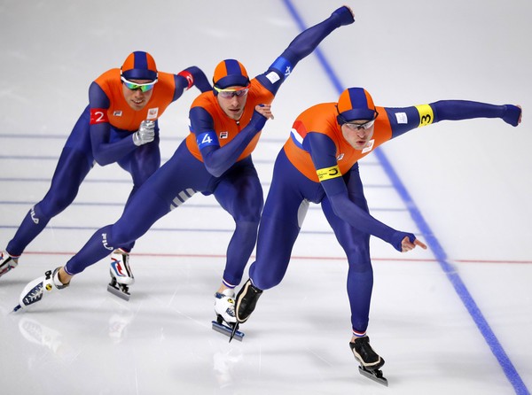 ▲競速滑冰荷蘭隊。（圖／路透社）