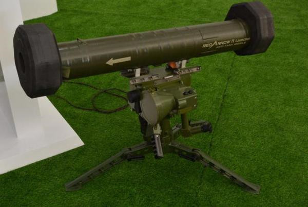 解放軍紅箭-11導彈發射裝置。（圖／翻攝自觀察者網）