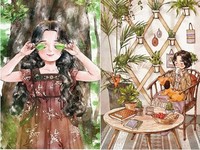 ▲南韓插畫家描繪一個人生活。（圖／翻攝自instagram＠_aeppol）