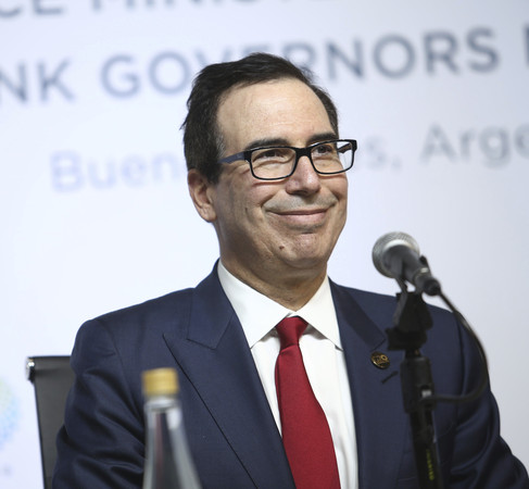 ▲▼ 美國財政部長梅努欽 (Steven Mnuchin) 。（圖／達志影像／美聯社）