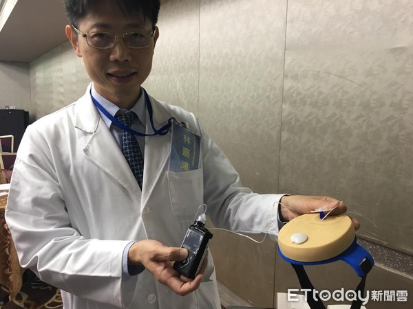 ▲糖尿病抑制幫浦。(圖/記者嚴云岑攝)